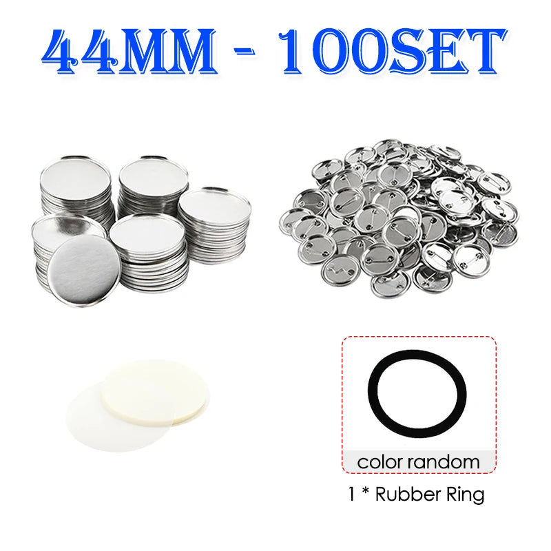 25/32/37/44/58/75mm Badge Maker Molds - DIY Button Press Machine, Interchangeable Die Mould for Round Badge Punching