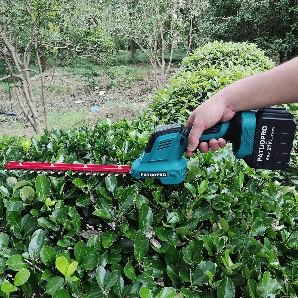 2-in-1 Cordless Electric Hedge Trimmer & Grass Shears 21V Garden Cutter for Makita 18V Battery (Tool Only)