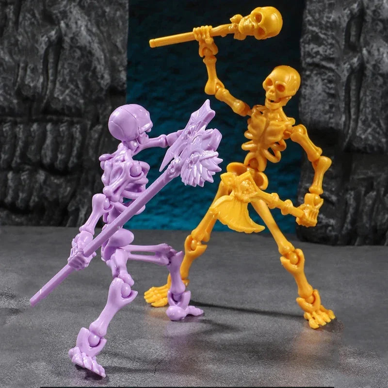 3D Articulated Skull Model – Assemble Action Figure for Anime, Games & Decoration
