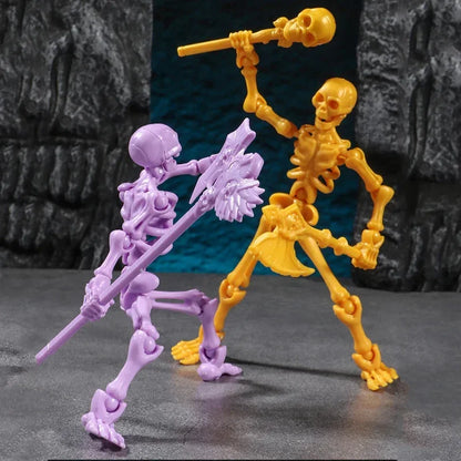 3D Articulated Skull Model – Assemble Action Figure for Anime, Games & Decoration