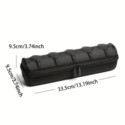 5-Slot Watch Case Travel Organizer — Hard Shell with Pillow Insert, Smartwatch Storage & Gift-Ready (Black)