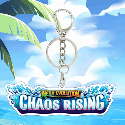 Anime Mega Evolution Acrylic Keychain 5cm – PTCG PKM Cartoon Game Logo Bag Charm Pendant Gift Toy for Boys & Girls Collection