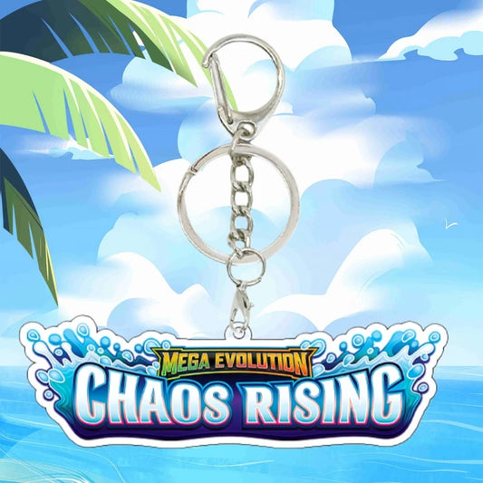 Anime Mega Evolution Acrylic Keychain 5cm – PTCG PKM Cartoon Game Logo Bag Charm Pendant Gift Toy for Boys & Girls Collection