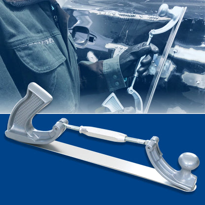 Adjustable Frame Car Body Polisher: 14" S/M Size Milled Tooth Files for Metal Panel Polishing - Dent Repair Kit