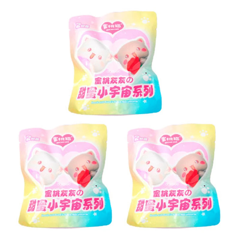 Mitao Cat Peach and Goma Sweet Mini Universe Blind Bag - Cute Anime Cat Collectible Figures, Mystery Box Toys, and Surprise Gifts