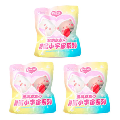 Mitao Cat Peach and Goma Sweet Mini Universe Blind Bag - Cute Anime Cat Collectible Figures, Mystery Box Toys, and Surprise Gifts