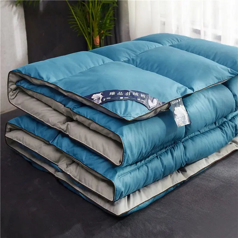 95% White Goose Down Quilt – Winter Cotton, Thick & Lightweight, High-Quality Breathable Household Comforter