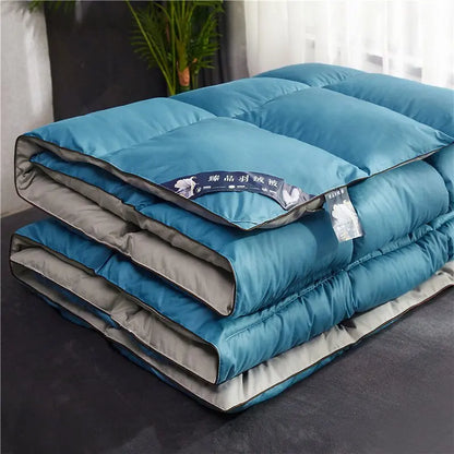 95% White Goose Down Quilt – Winter Cotton, Thick & Lightweight, High-Quality Breathable Household Bedding