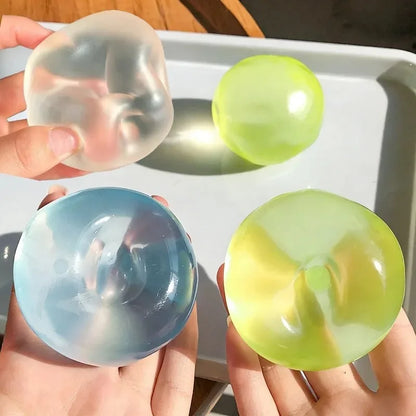 Moldable Pearl Coconut Oil Squishy Toy - Slow-Rising Sensory Stress Relief Ball
