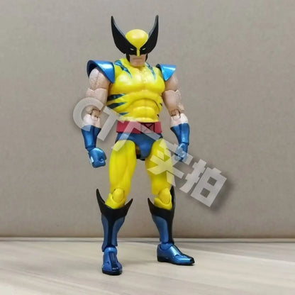 New CT Toys Mafex 96 Wolverine Figure – Brown Comic X-Men SHF Anime Action Figurine, Ko Model Toy Gifts