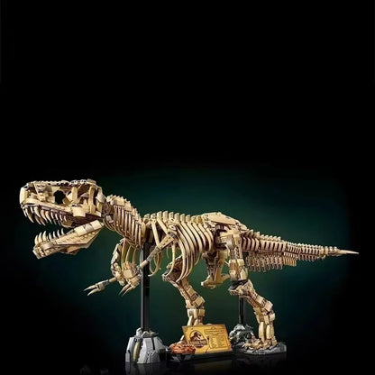 3145-Piece Dinosaur Fossil Building Blocks – 100cm T-Rex Bone Model Toy for Home Decor & Birthday Gifts