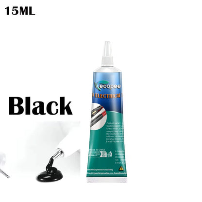 Liquid Waterproof Electrical Tape - Quick-Drying Black Epoxy Sealant Glue for Wire and Cable Insulation and Home Repairs