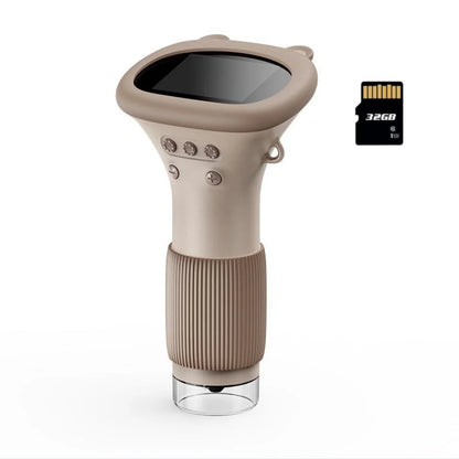 2.0 Inch Mini Pocket Microscope - 1000X Handheld Kids Science Experiment Tool, Outdoor STEM Toy for Children