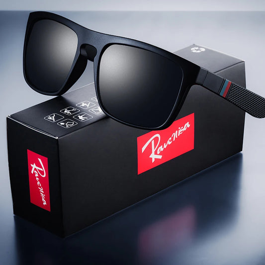 Square Vintage Polarized Sunglasses – Retro UV400 Driving & Fishing Sun Glasses for Men & Women