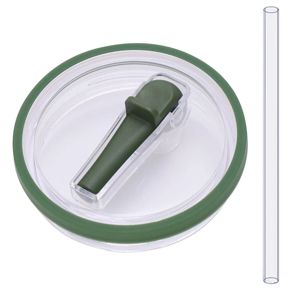 40oz Tumbler Flip Straw Lid – Spill-Proof, Reusable Replacement Cover for Stanley Cups