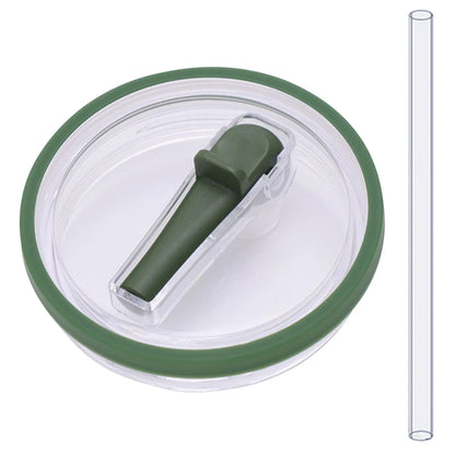 40oz Tumbler Flip Straw Lid – Spill-Proof, Reusable Replacement Cover for Stanley Cups