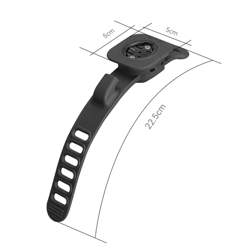 Silicone Bike Computer Mount - Non-Slip Handlebar Computer Holder Multi-Function Cycling Accessory