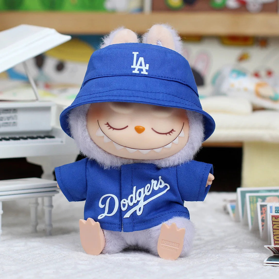 15/17cm Labubu Doll Clothing DIY Baseball Suit Accessories – V1 V2 Macaron Sitting Party Gift