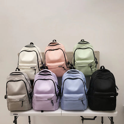 Large Capacity Black Backpack | Solid Color School & Travel Bag for High School & Middle School Students