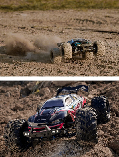 ZWN 1:16 4WD RC Monster Truck – 70KM/H High-Speed Drift Remote Control Car with LED for Kids, vs Wltoys 144001
