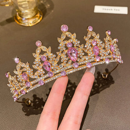 Fashionable Crown Headband - Sweet Hair Accessory for Performances & Birthdays