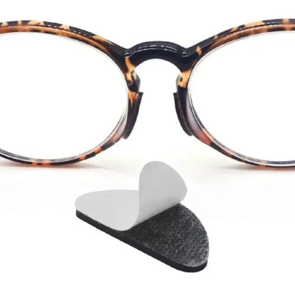Non-Slip Glasses Nose Pads - Invisible Soft Silicone, Self-Adhesive Nose Holder Stickers for Eyewear Accessories