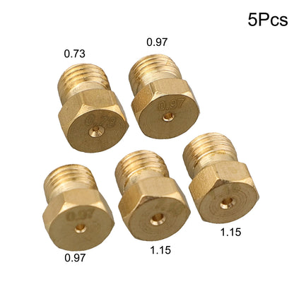 5PCS Burner Gas Conversion Kit – M6 X 0.75 Thread Nozzles for Natural Gas to LPG Hob, Kitchen Parts