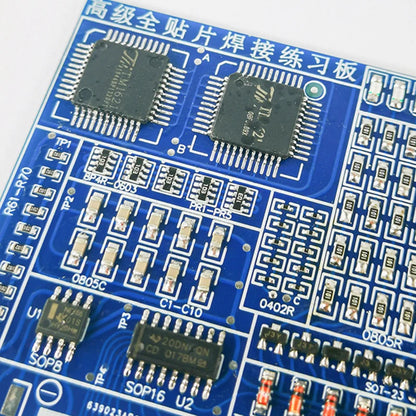 SMD SMT Soldering Practice Board DIY Electronic Project Kit - LED Transistor Components Training Board for Beginners
