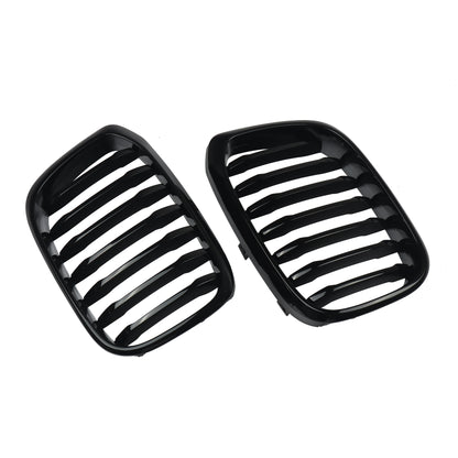 MagicKit Front Bumper Grill for BMW X3 X3M G01 & X4 G02 (2018-2020) — Gloss Black Single Slat Sport Style Replacement