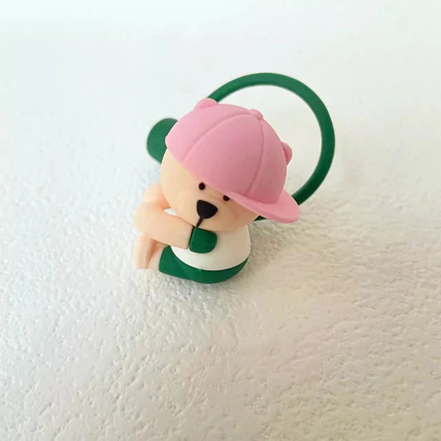 Cute Cartoon Bear Silicone Straw Covers – Dust Plug Cap for 7-8mm Large Caliber Drinking Cups