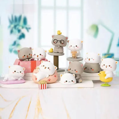 Kawaii Mitao Cat Season 2 Lucky Cat Blind Box - Cute Cartoon Collectible Figures for Home Decor, Holidays, and Gifts