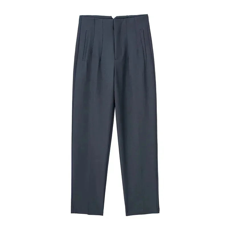 Women High Waist Office Pants - Fashion Formal Pencil Trousers for Workwear Business & Casual Outfits