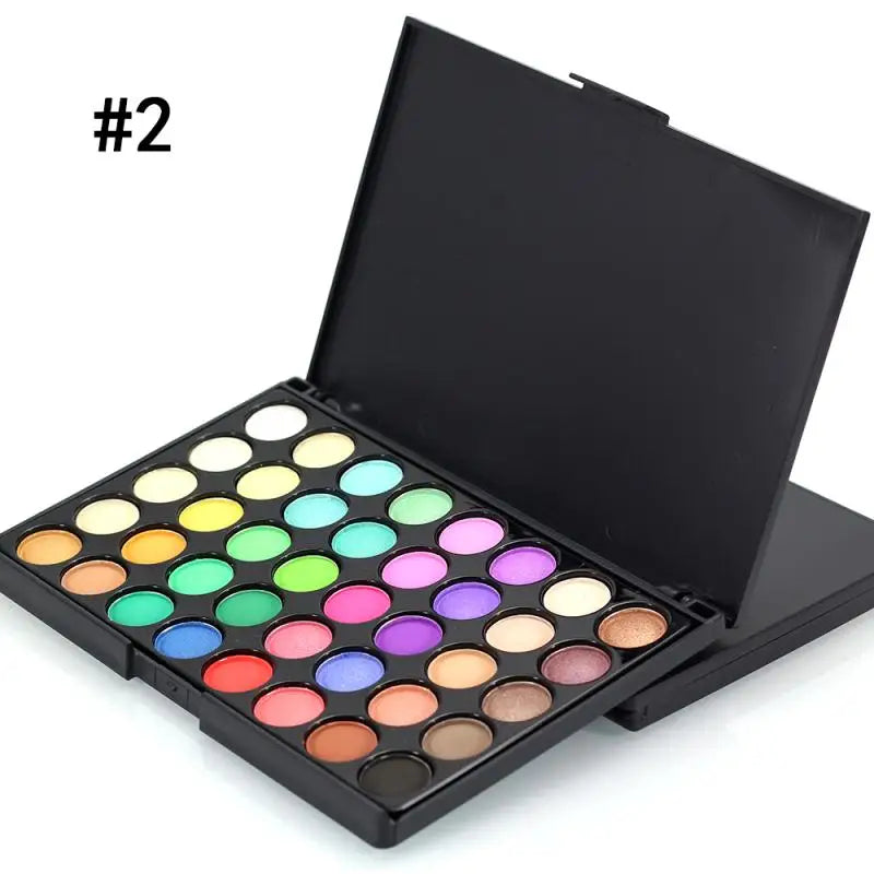 40/74/78 Color Glitter Eyeshadow Palette - Matte Waterproof Long-Lasting Makeup Kit for Women