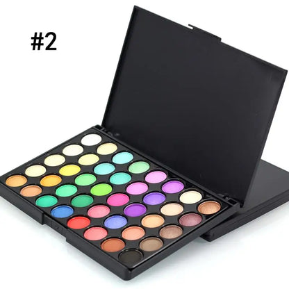 40/74/78 Color Glitter Eyeshadow Palette - Matte Waterproof Long-Lasting Makeup Kit for Women