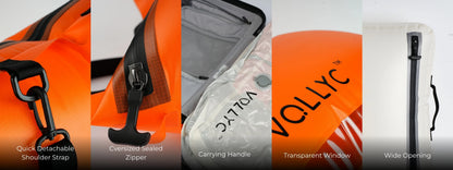 FLEXTAIL x VOLLYC EZYPACK 25L Vacuum Storage Bag — 85% Compression, Waterproof & Tear-Resistant Nylon for Travel & Camping
