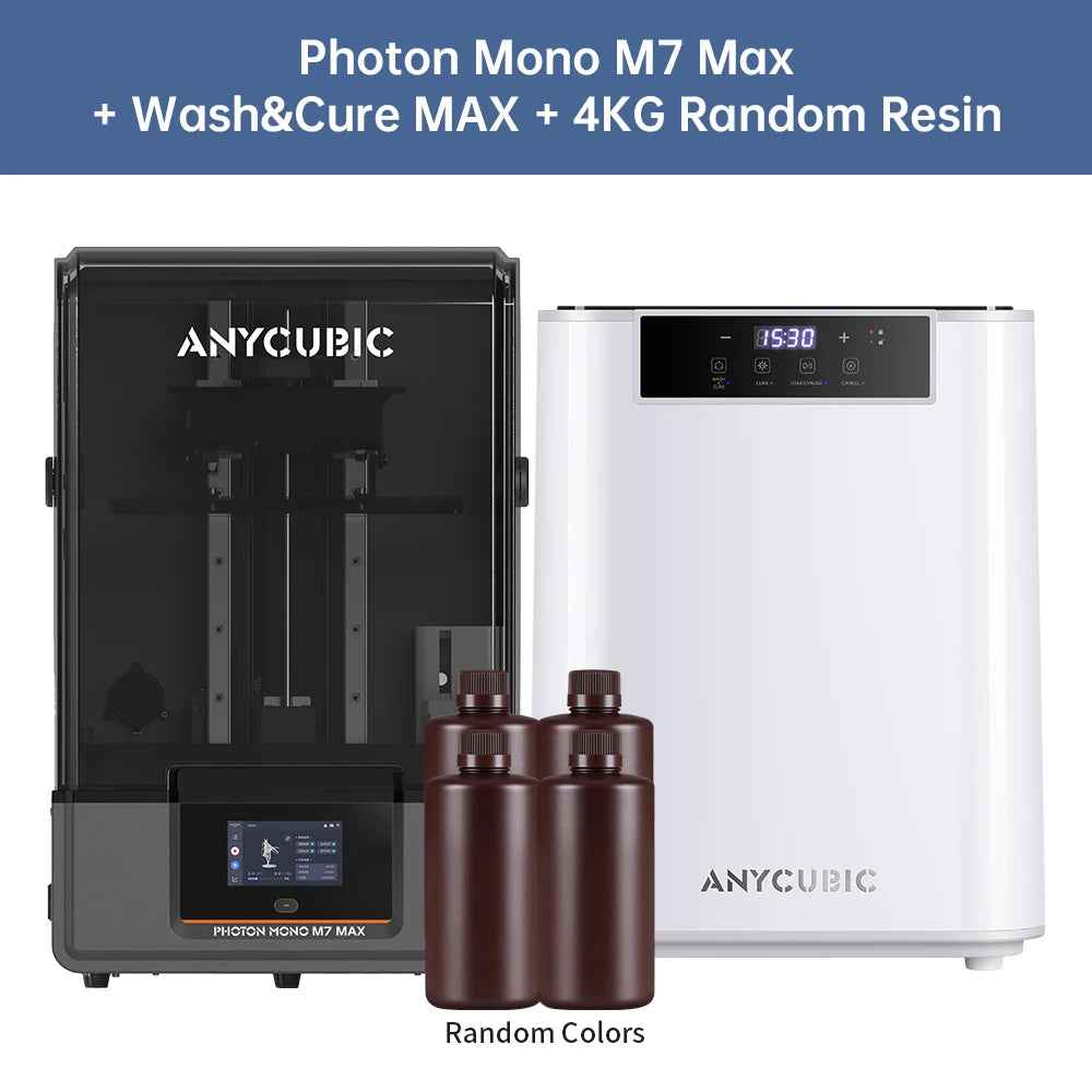 ANYCUBIC Photon Mono M7 Max 3D Printer — Ultra-Large 14.7L LCD Resin Printer with 298x168x300mm Build Volume