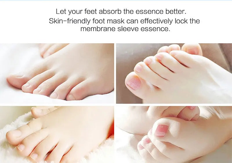 Exfoliating Foot Mask & Pedicure Socks – Dead Skin Removal, Whitening Foot Care, Foot Spa Scrub & Skin Refreshment