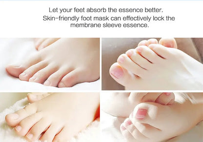 Exfoliating Foot Mask & Pedicure Socks – Dead Skin Removal, Whitening Foot Care, Foot Spa Scrub & Skin Refreshment