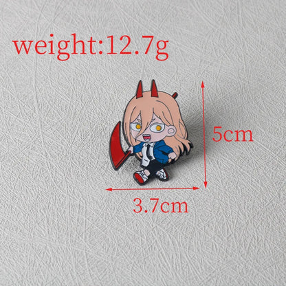 2PCS Anime Character Enamel Pins - Cute Metal Lapel Brooches for Clothing, Backpacks and Cosplay Gifts