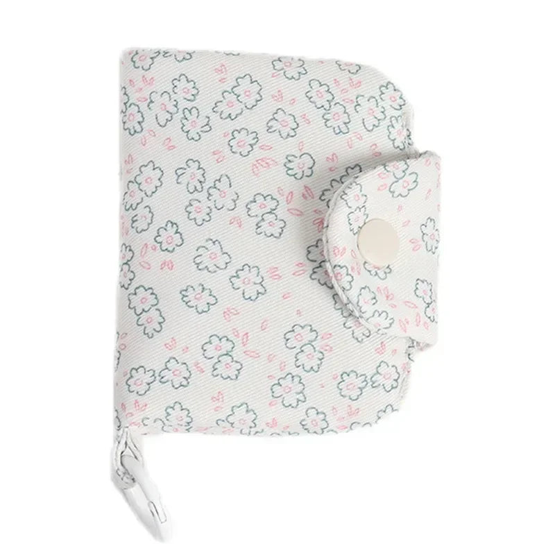 Korean Fashion Floral Coin Purse: Cute Student Wallet & Card Holder for Girls - Portable & Stylish Storage Bag