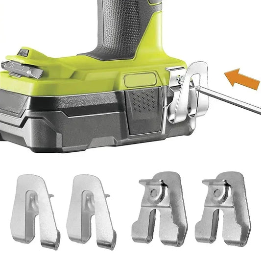 Power Tool Belt Clip Hooks - Screw Mount Holder for Ryobi & Ridgid Impact Drivers