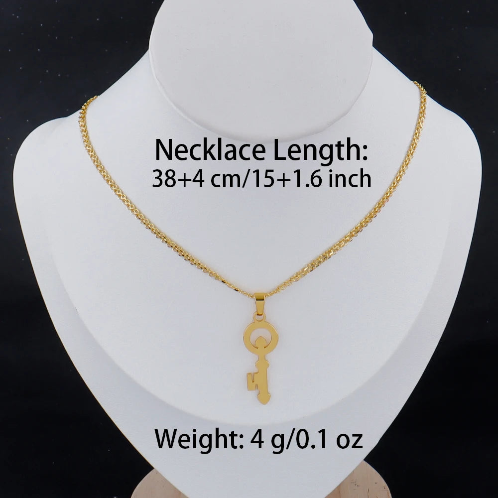 Luxury Gold Stainless Steel Letter Necklace – Minimalist Women’s Jewelry for Daily Wear & Gift