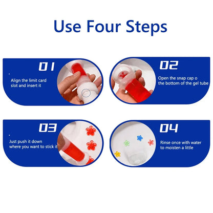 1/5-Pack Floral Toilet Cleaner Gel - Odor-Removing Aromatic Gel for a Fresh, Clean-Smelling Bathroom