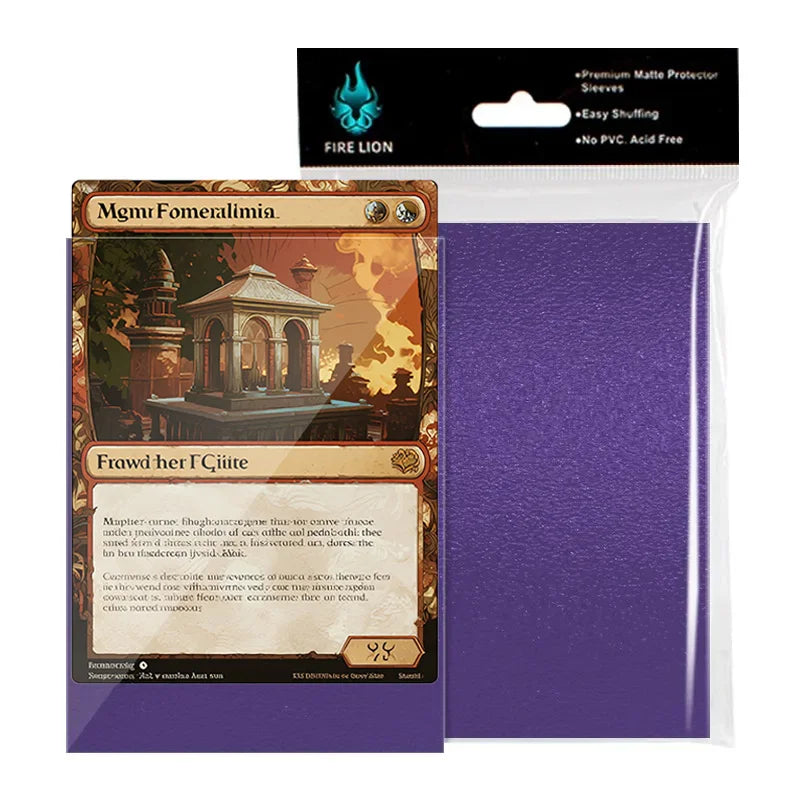 100Pcs 66×91mm Trading Card Sleeves - Soft Penny Sleeves for MTG, Yu-Gi-Oh! & Baseball Cards