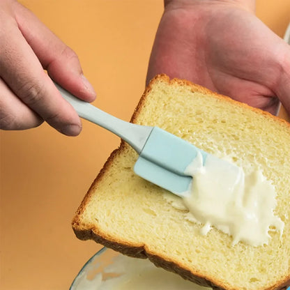 3-Piece Silicone Baking Spatula Set – Non-Stick Cream Scraper, Butter Mixer & Oil Brush for Kitchen