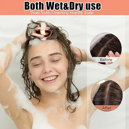 Electric Scalp Massager for Hair Growth – Portable Rechargeable Head Massage & Stress Relief, Waterproof Handheld Scratcher