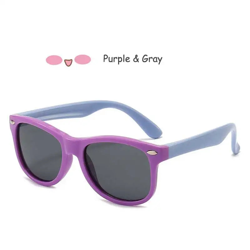 Kids Polarized Sunglasses – Classic Designer UV Protection Eyewear with TAC Lenses & TR90 Flexible Safety Frame for Boys & Girls
