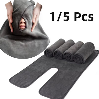 U-Shaped Beauty Towel - Ultra-Fine Fiber Quick-Dry Facial Towel for Spa, Salon & Skincare Use