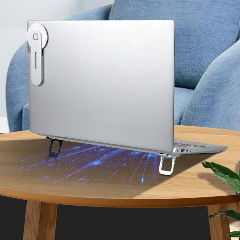 2PCS Mini Foldable Laptop Stands – Portable Adjustable Notebook & Keyboard Riser with 2 Angles