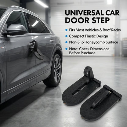 Foldable Car Door Step - Universal Roof Rack Accessory with Latch Hook for Safe Roof Access and Vehicle Maintenance